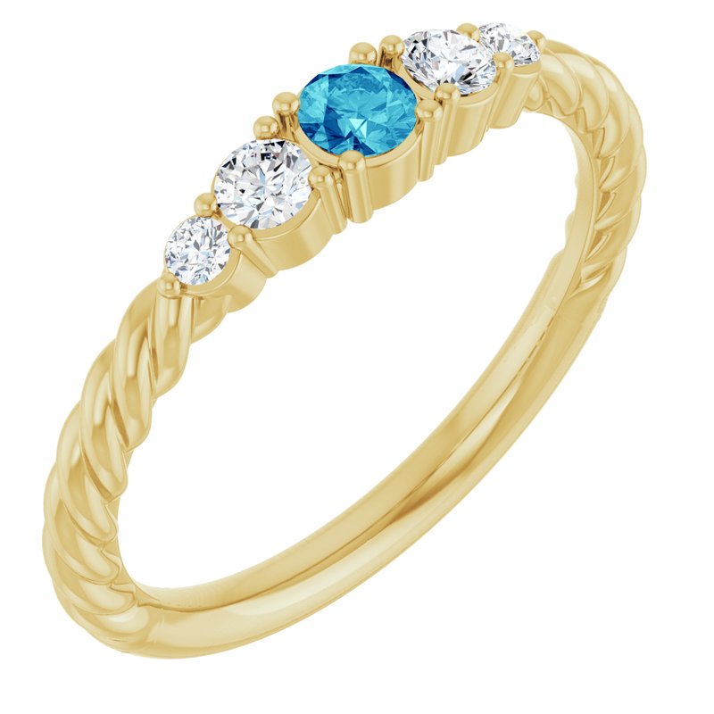 1/6 ctw Diamond Stackable Family Ring