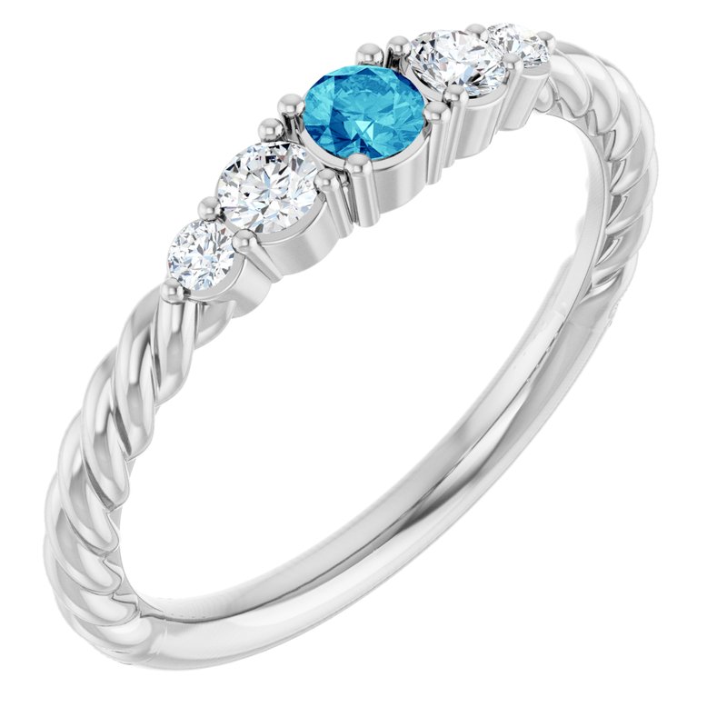 1/6 ctw Diamond Stackable Family Ring