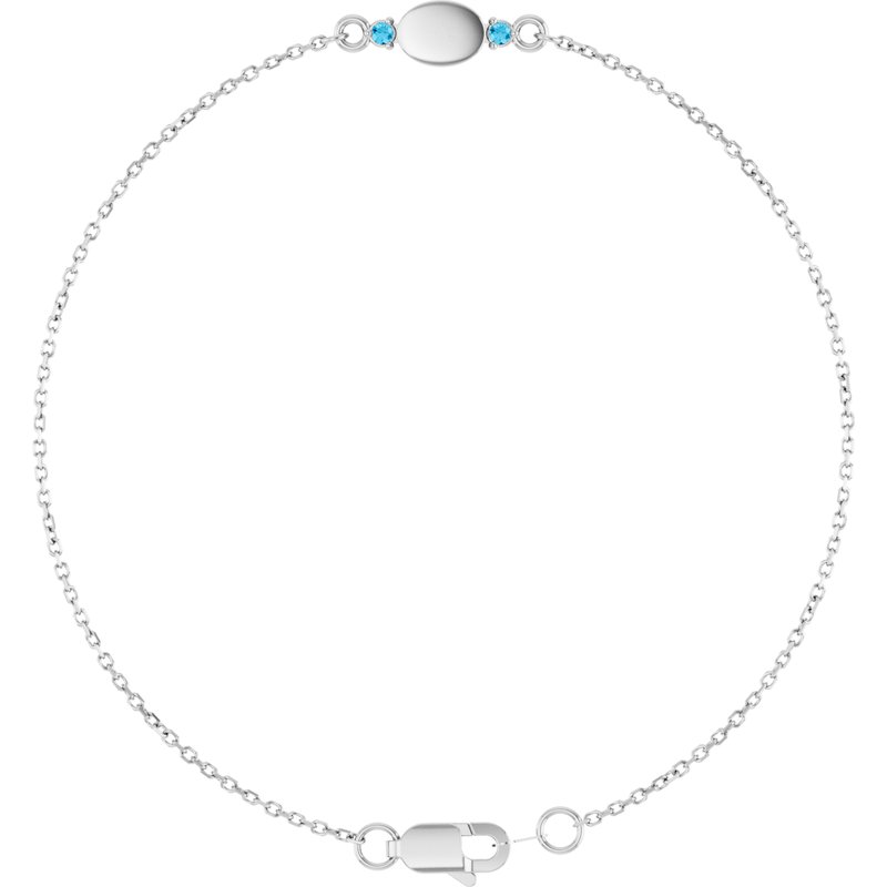 Engravable Accented Bracelet