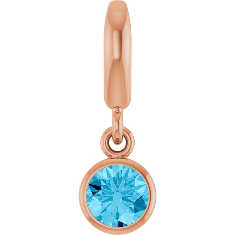Bezel-Set Solitaire Charm/Pendant No. 4