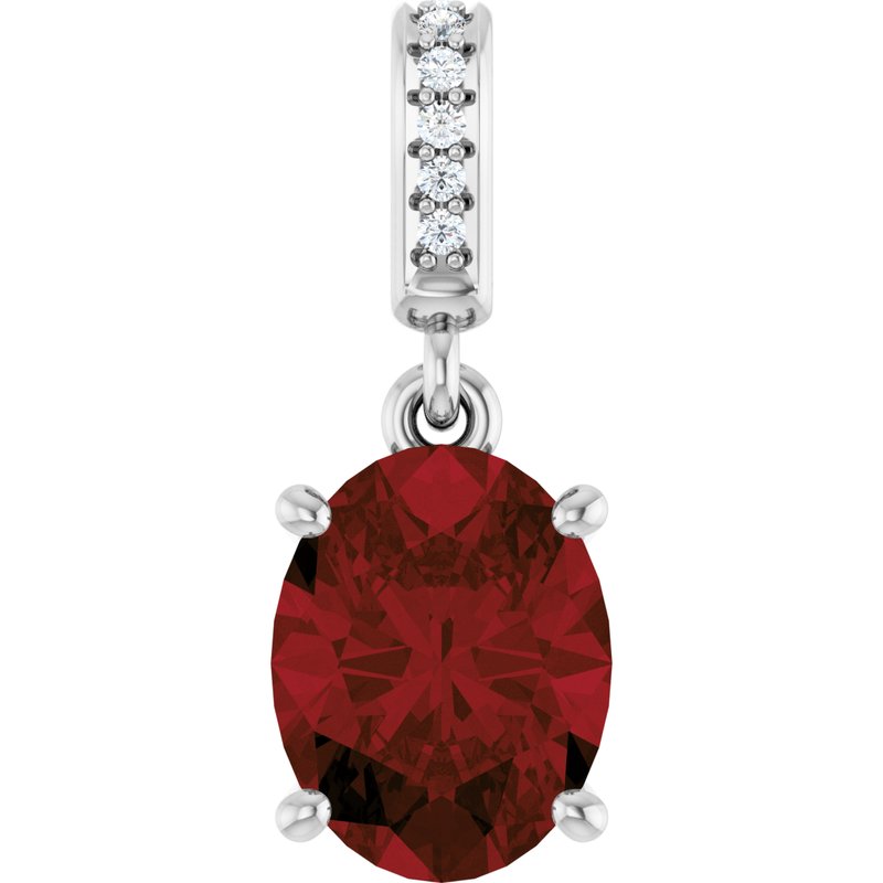 Accented Necklace or Charm/Pendant