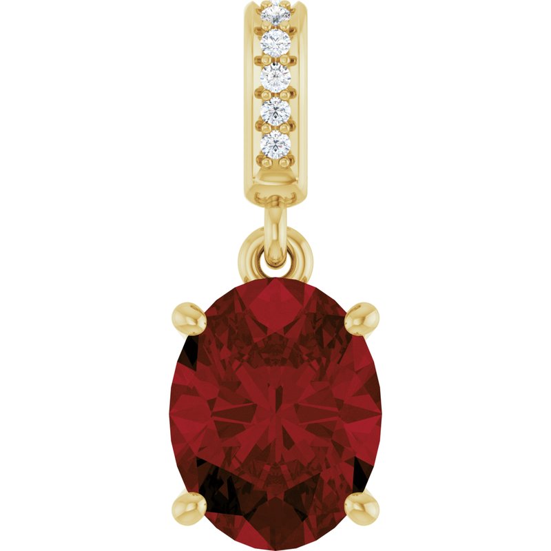 Accented Necklace or Charm/Pendant