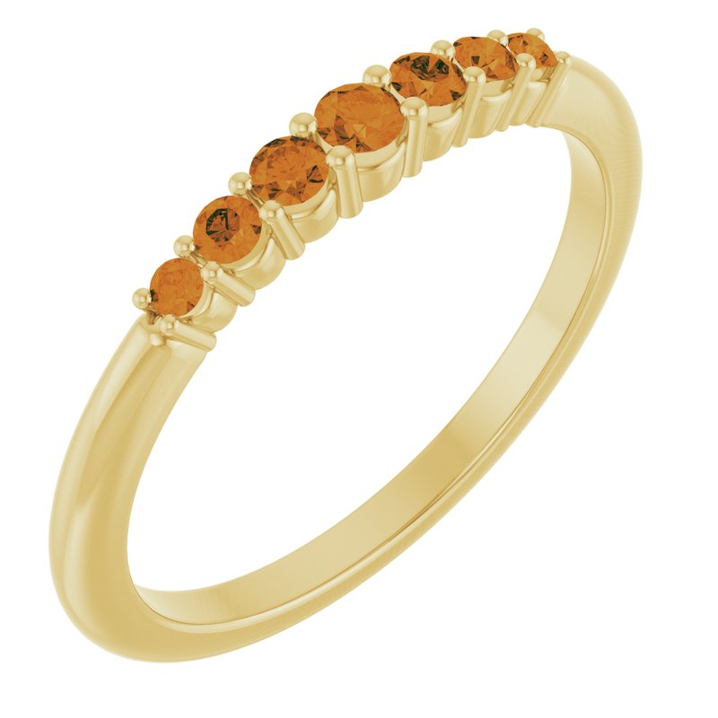 Accented Stackable Ring No. 2
