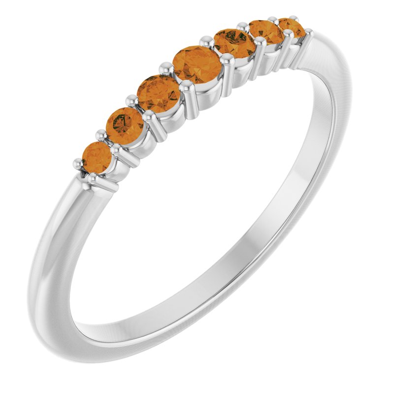Accented Stackable Ring No. 2