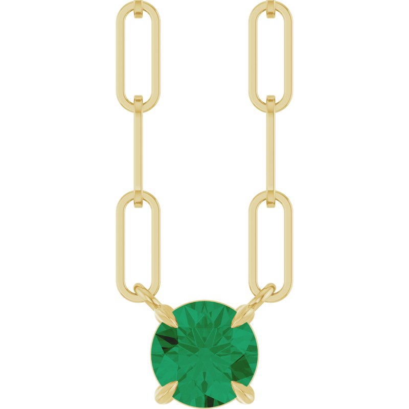 Solitaire Claw-Prong Necklace