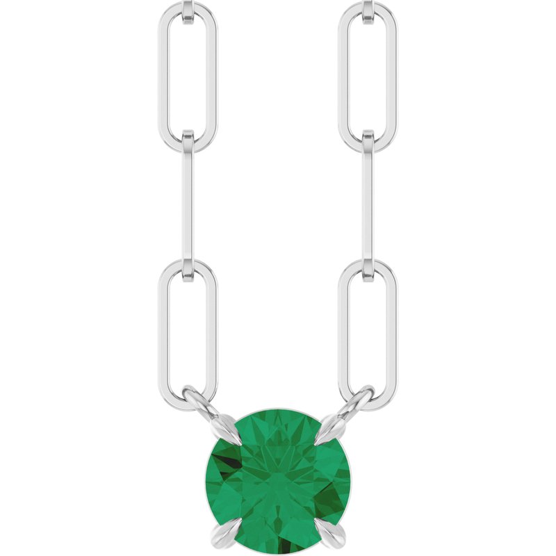 Solitaire Claw-Prong Necklace