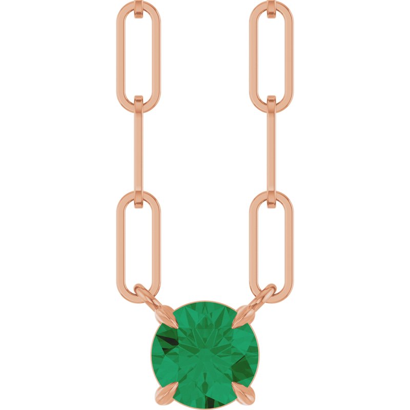 Solitaire Claw-Prong Necklace