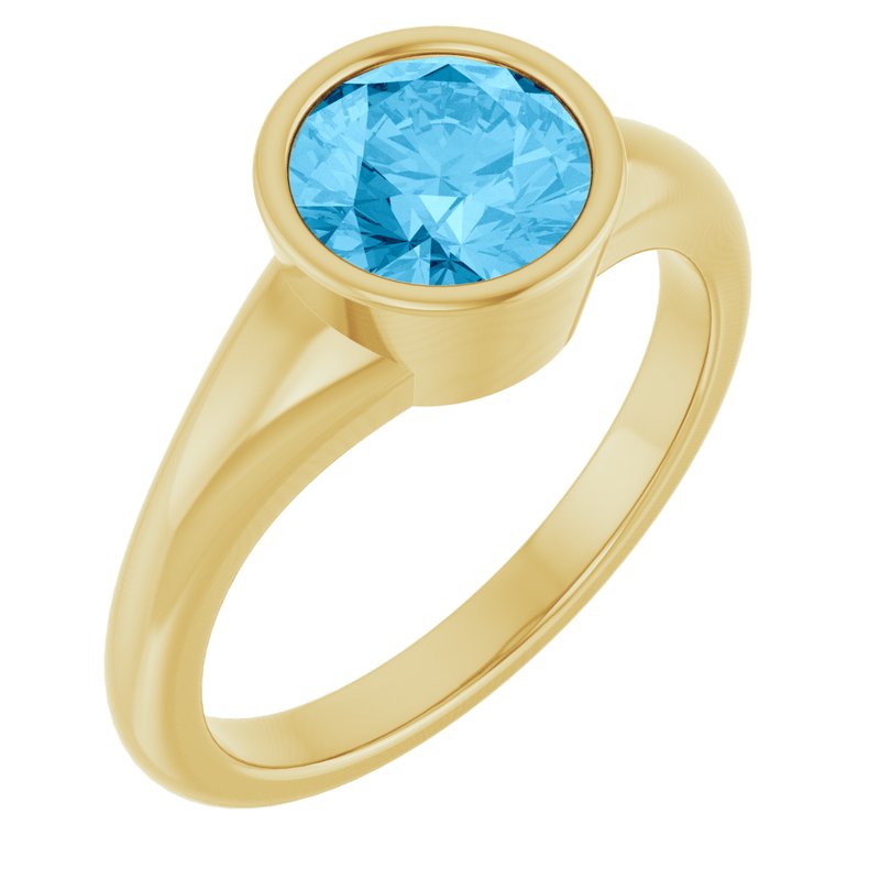 Bezel-Set Solitaire Ring No. 4