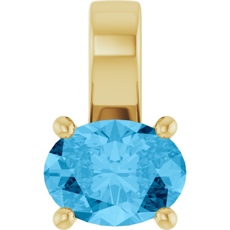Solitaire Charm/Pendant — Natural