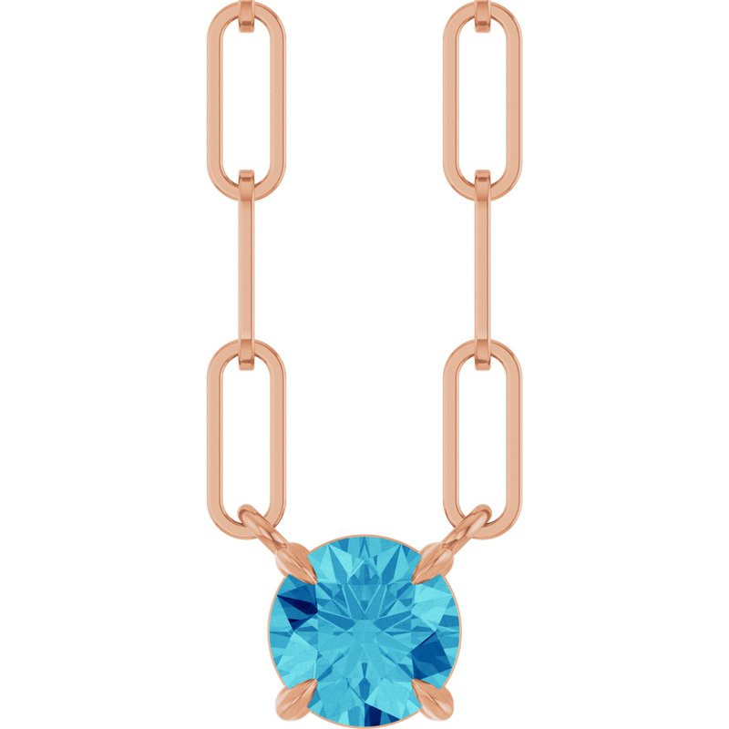 Solitaire Claw-Prong Necklace