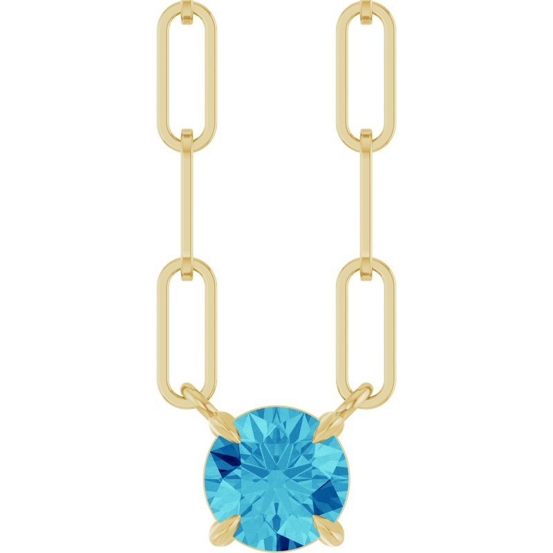 Solitaire Claw-Prong Necklace