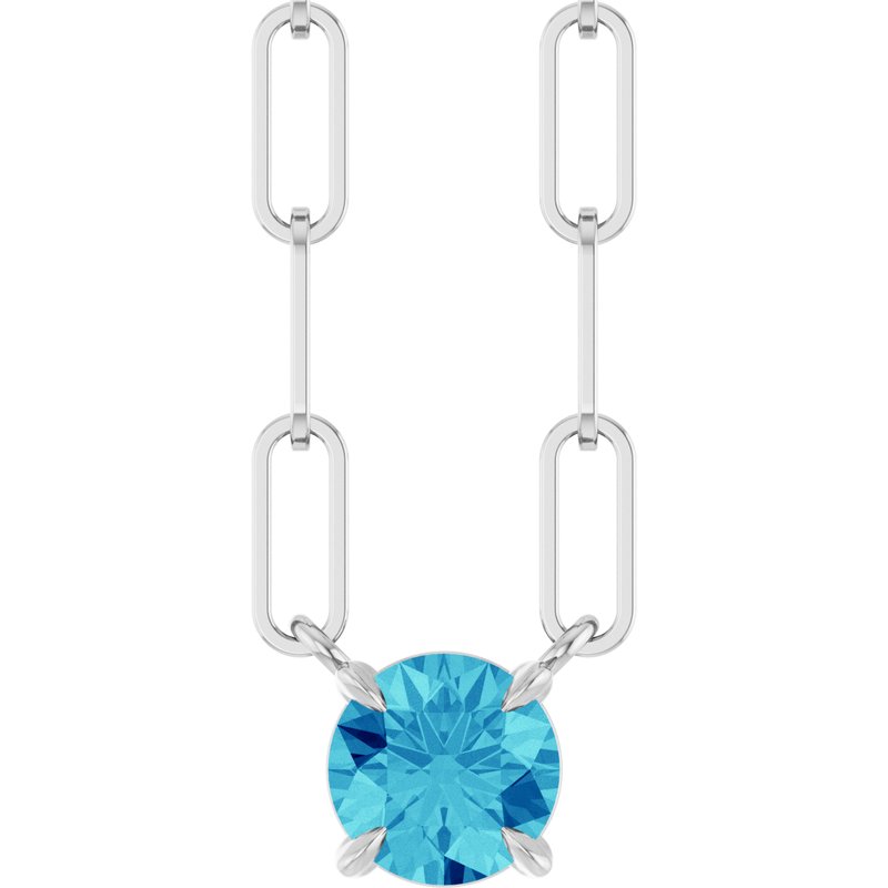 Solitaire Claw-Prong Necklace