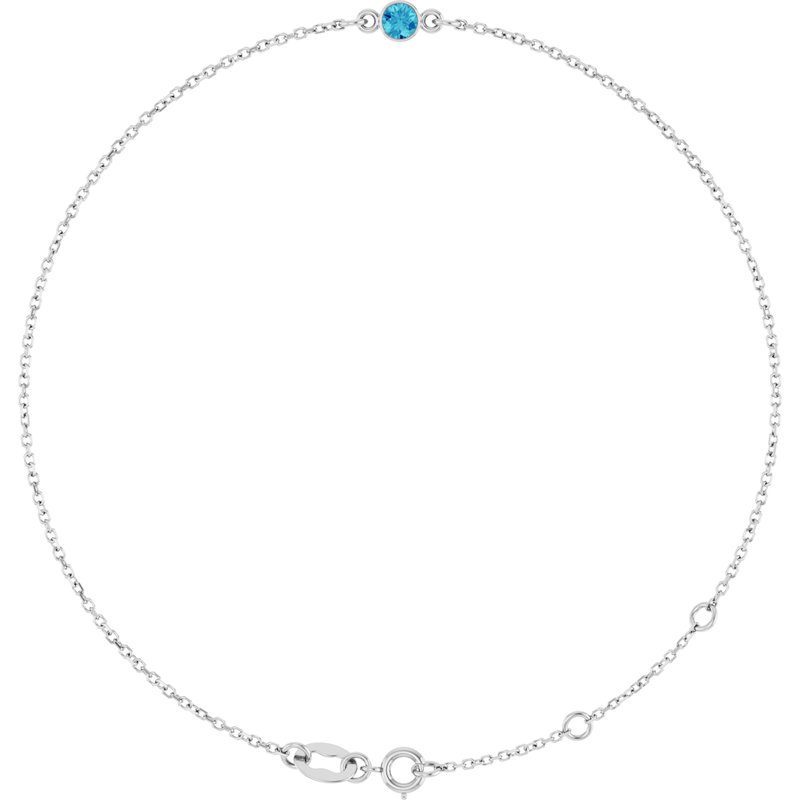 Bezel-Set Link Bracelet
