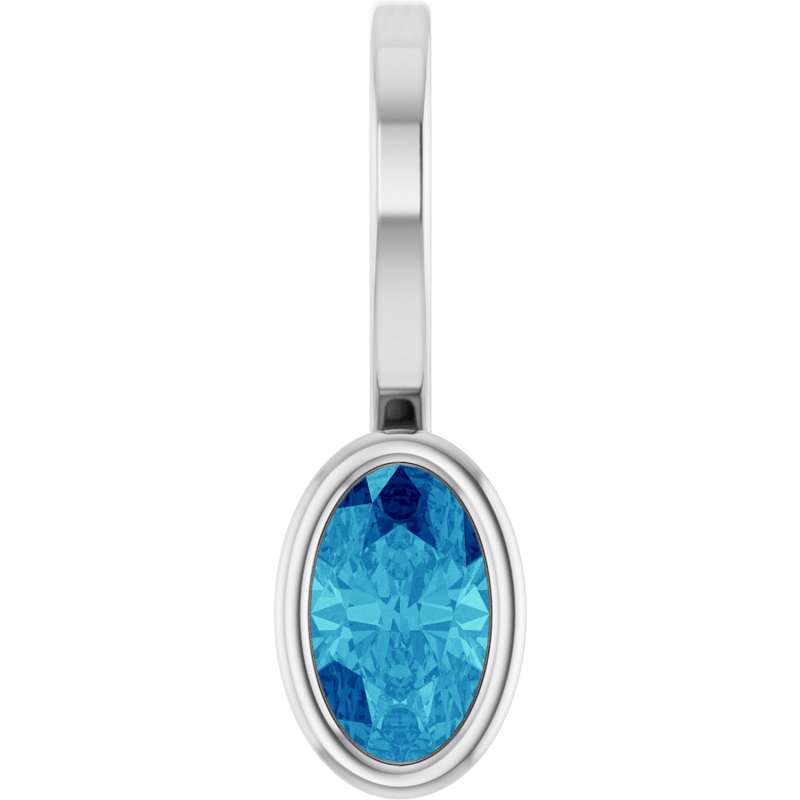 Bezel-Set Solitaire Charm/Pendant No. 3