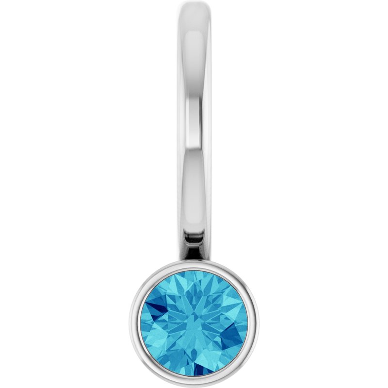 Bezel-Set Solitaire Charm/Pendant