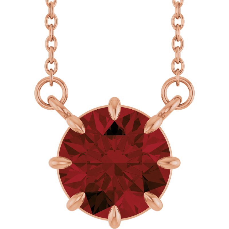Claw-Prong Solitaire Necklace