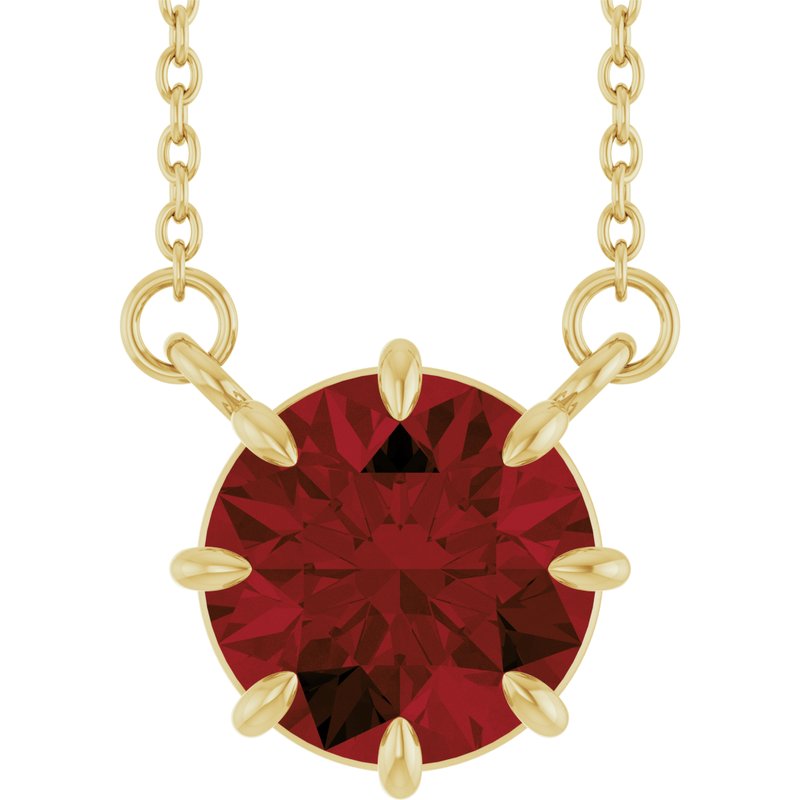 Claw-Prong Solitaire Necklace