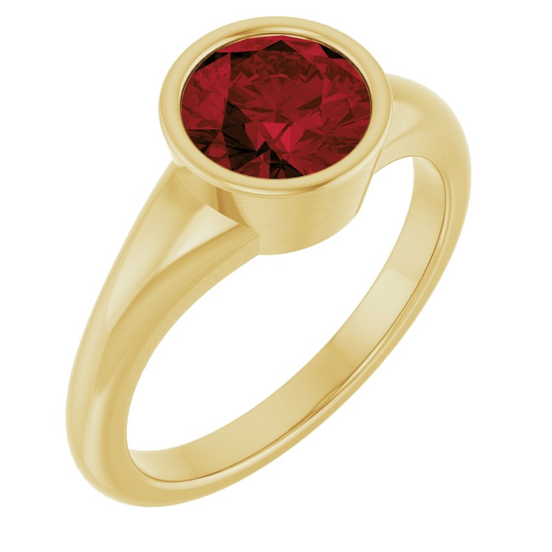 Bezel-Set Solitaire Ring No. 4