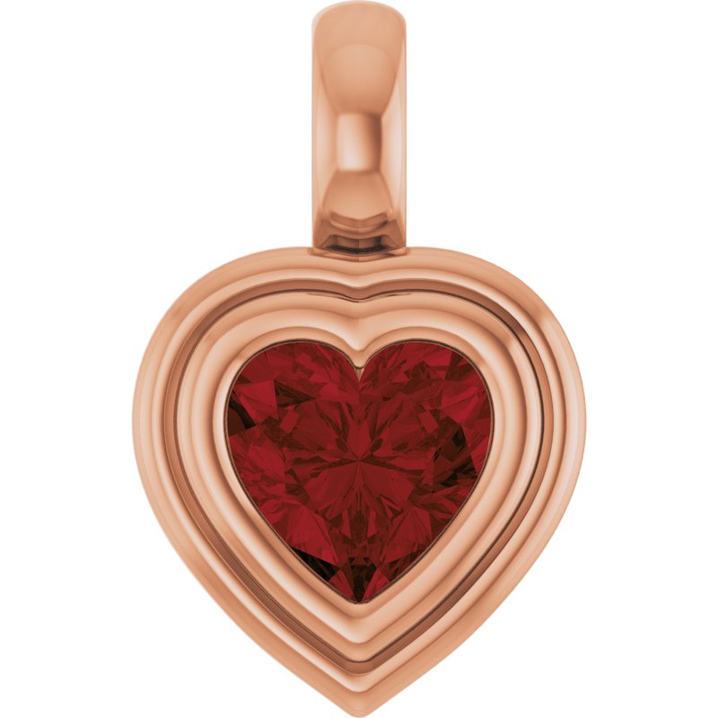 Bezel-Set Solitaire Charm/Pendant No. 2