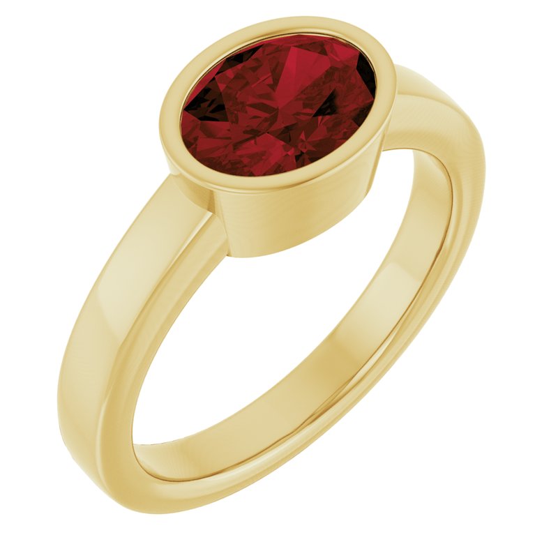 Bezel-Set Solitaire Ring No. 3
