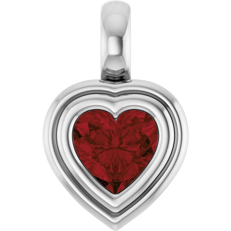 Bezel-Set Solitaire Charm/Pendant No. 2