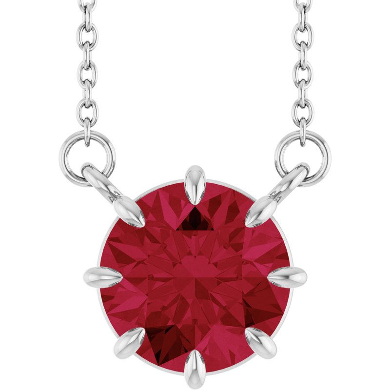 Claw-Prong Solitaire Necklace