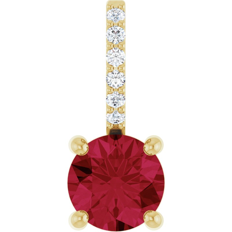 Accented Charm/Pendant — Diamond