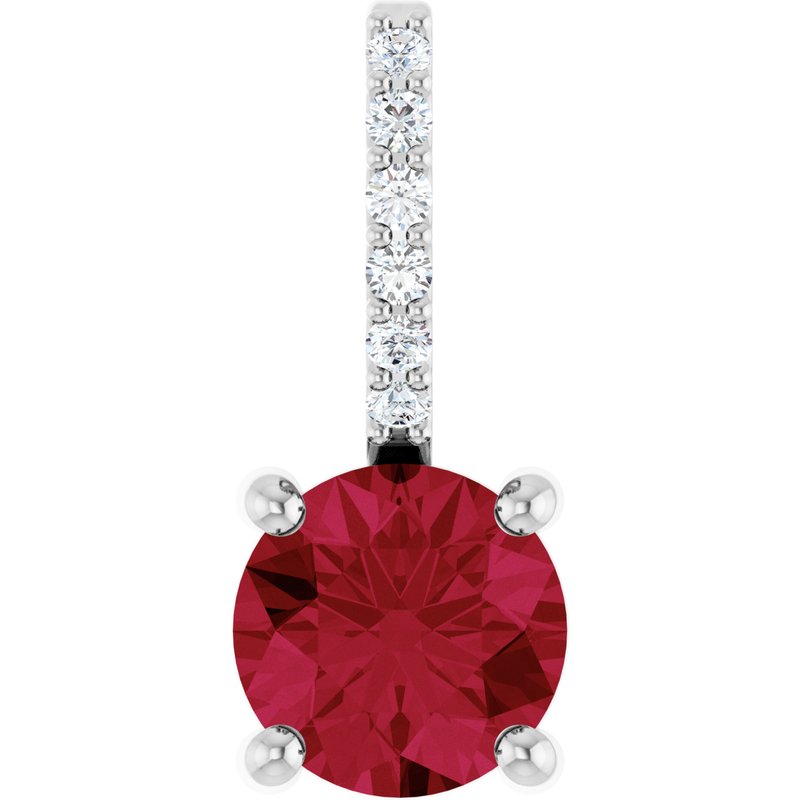 Accented Charm/Pendant — Diamond