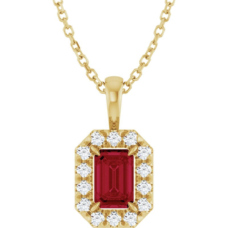 Halo-Style Necklace or Pendant — Natural