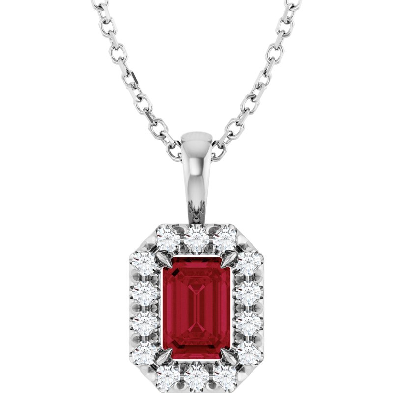 Halo-Style Necklace or Pendant — Natural