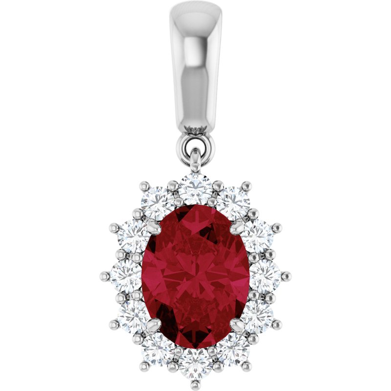Halo-Style Necklace or Pendant