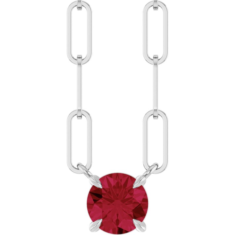 Solitaire Claw-Prong Necklace