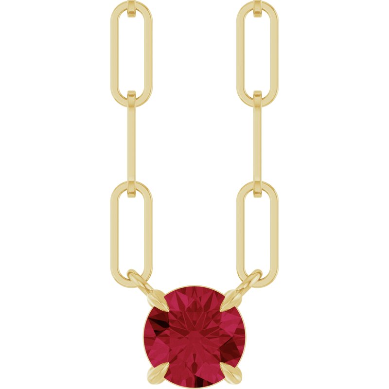 Solitaire Claw-Prong Necklace