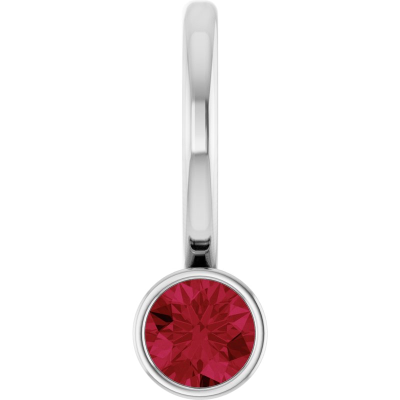 Bezel-Set Solitaire Charm/Pendant