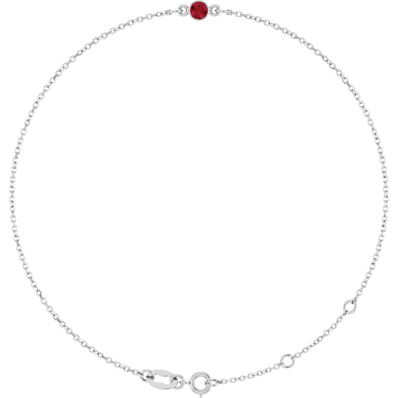 Bezel-Set Link Bracelet