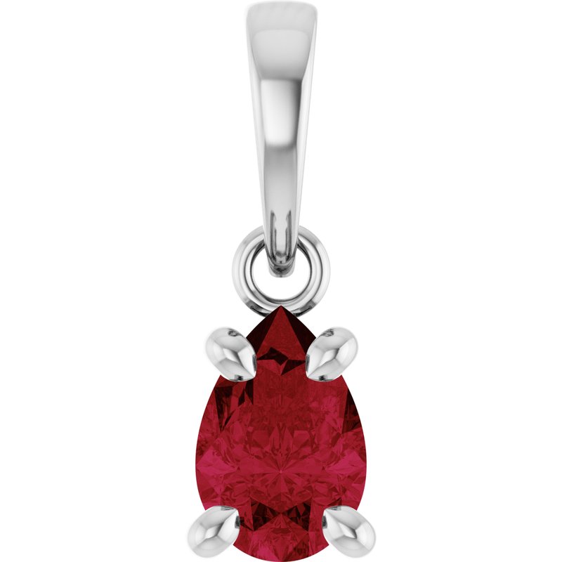 Lab-Grown Solitaire Pendant