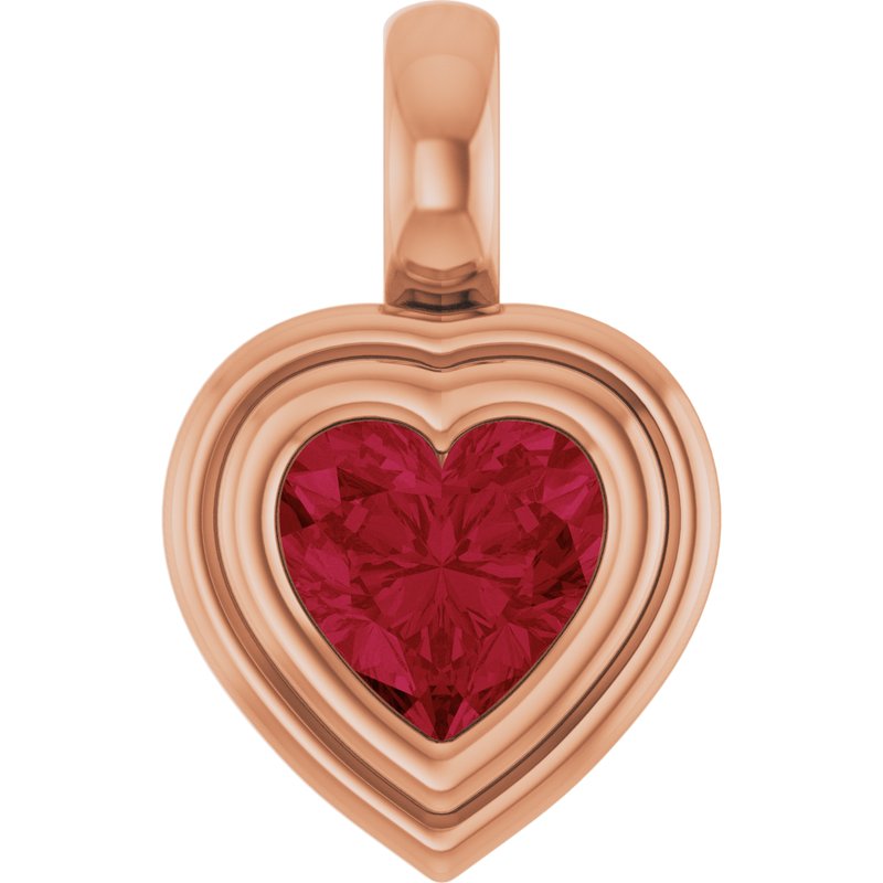 Bezel-Set Solitaire Charm/Pendant No. 2
