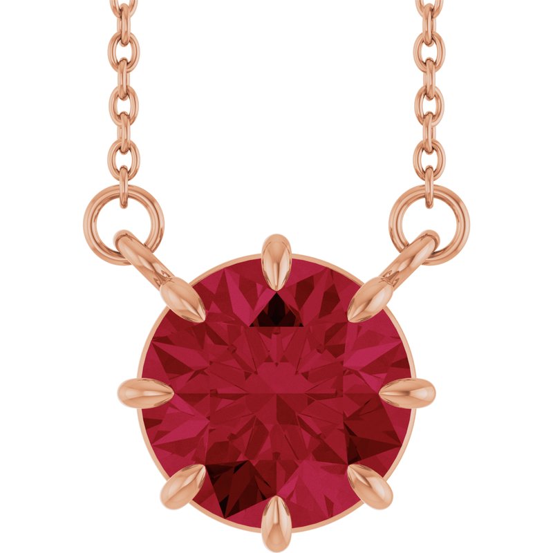 Claw-Prong Solitaire Necklace