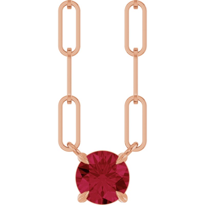 Solitaire Claw-Prong Necklace