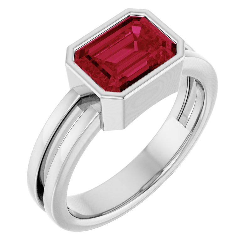 Bezel-Set Solitaire Ring No. 5