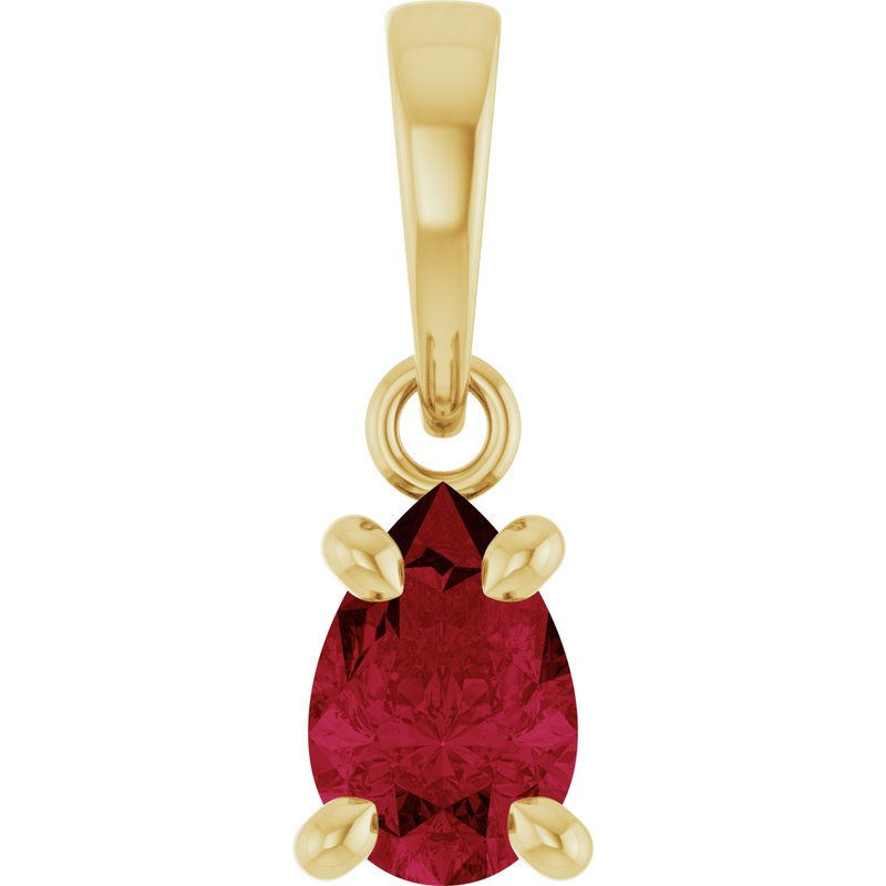 Lab-Grown Solitaire Pendant