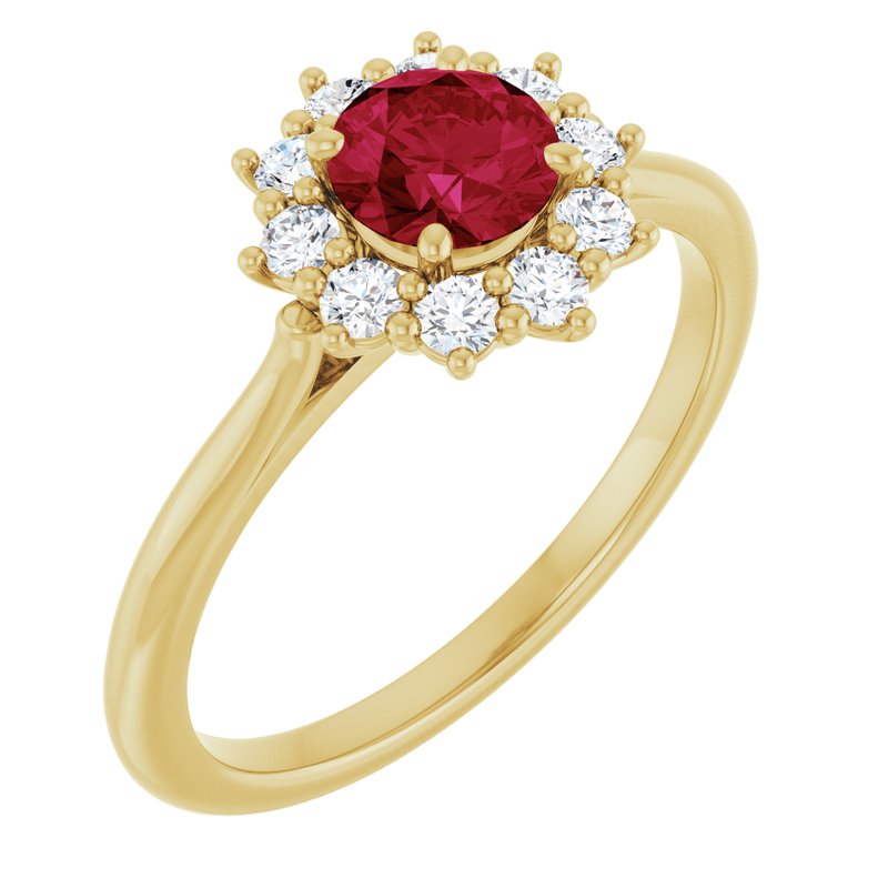 Halo-Style Ring — Diamond