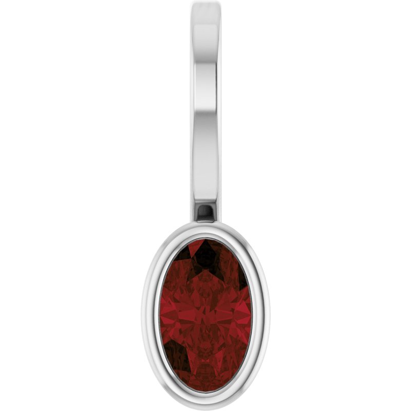 Bezel-Set Solitaire Charm/Pendant No. 3