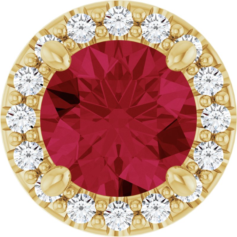 Halo-Style Pendant — Lab-Grown Diamond