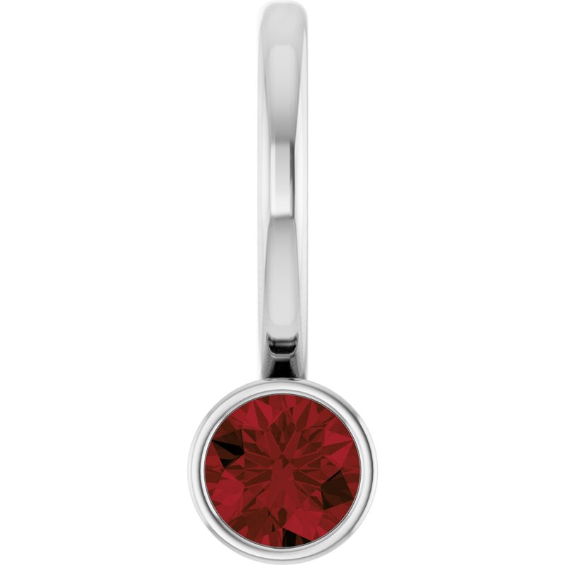 Bezel-Set Solitaire Charm/Pendant