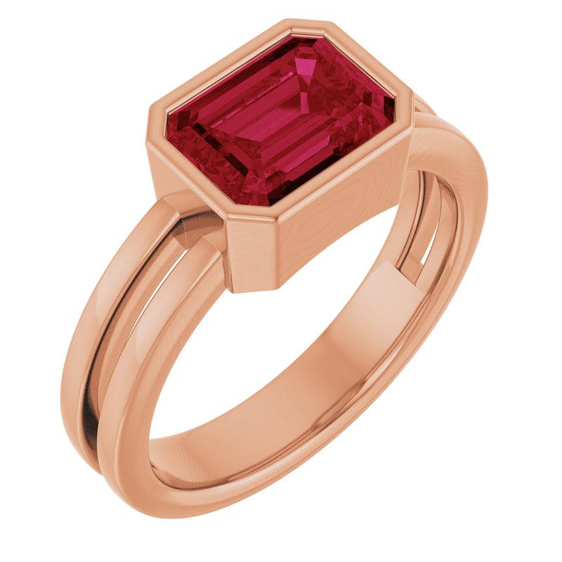 Bezel-Set Solitaire Ring No. 5