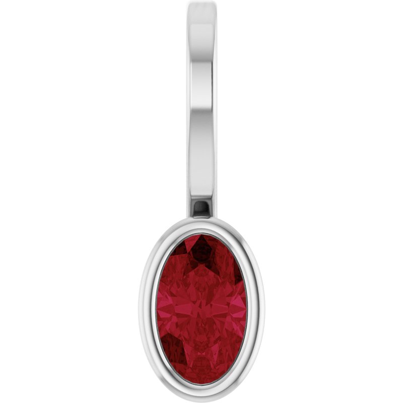 Bezel-Set Solitaire Charm/Pendant No. 3