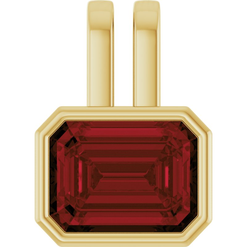 Bezel-Set Solitaire Pendant