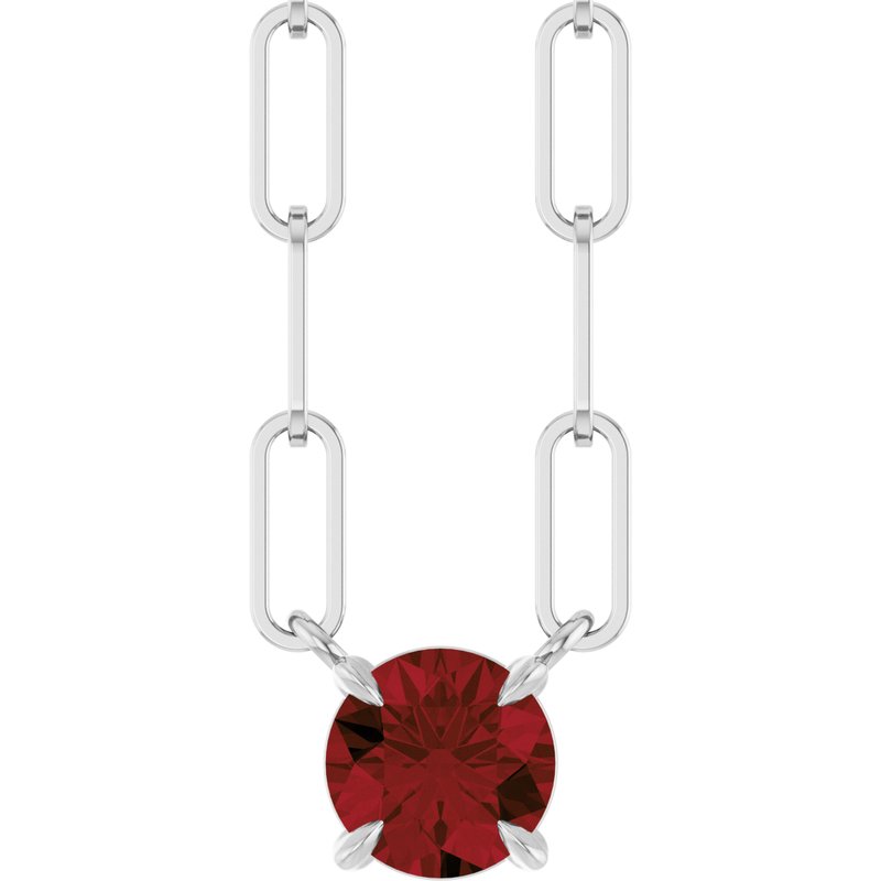 Solitaire Claw-Prong Necklace