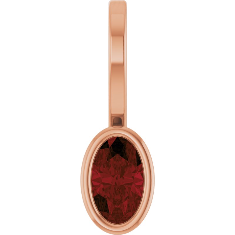 Bezel-Set Solitaire Charm/Pendant No. 3